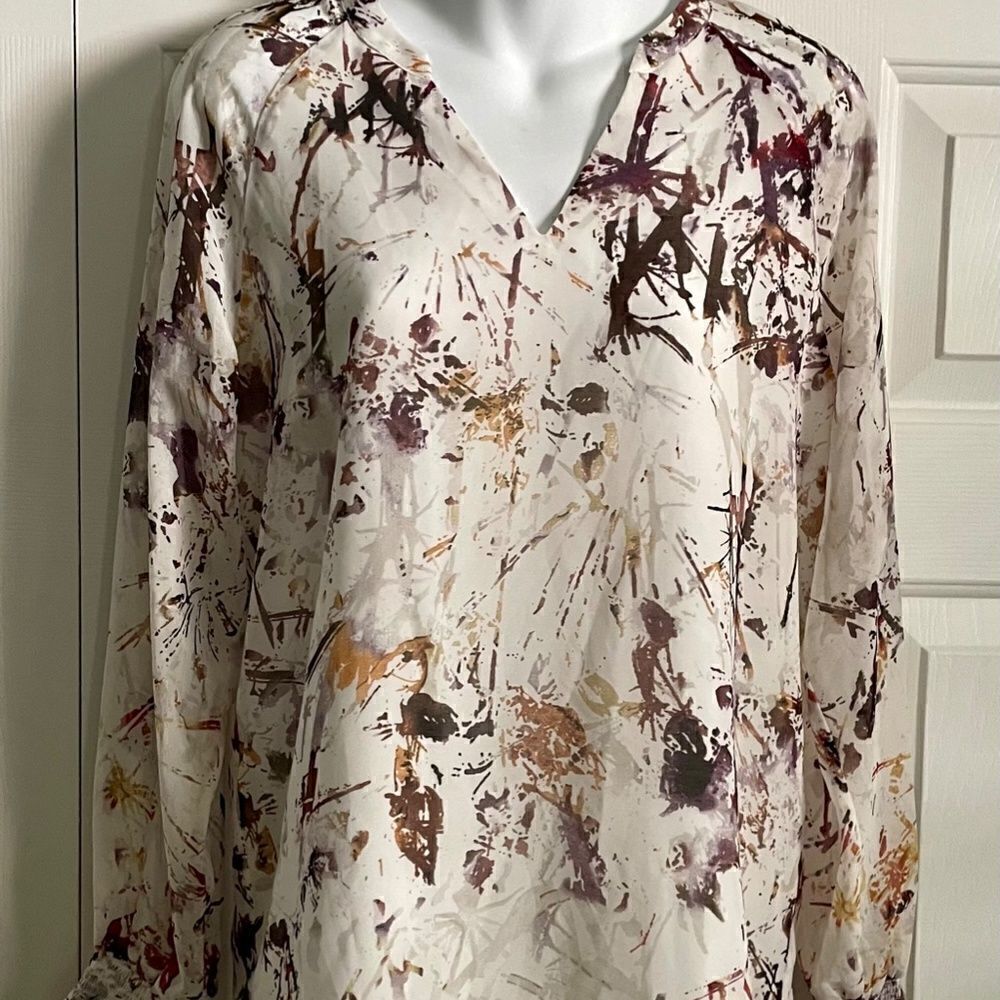 New NWOT CAbi Goddess Blouse Long Sleeve Style #3694 Size XS